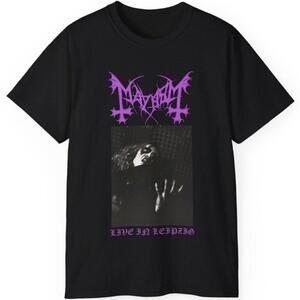 Mayhem Live In Leipzig Metal Rock Band Concert Graphic Fan T Shirt 159
